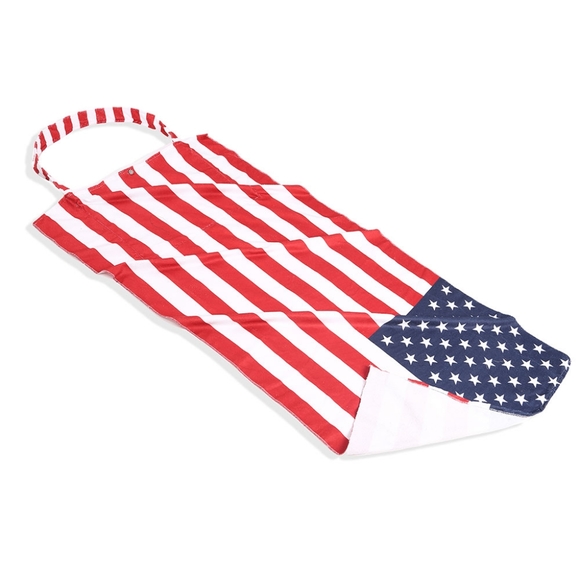 Red White Blue American USA Flag Tote Bag 2 in 1 Summer Beach Towel 4th of July - Picture 7 of 8